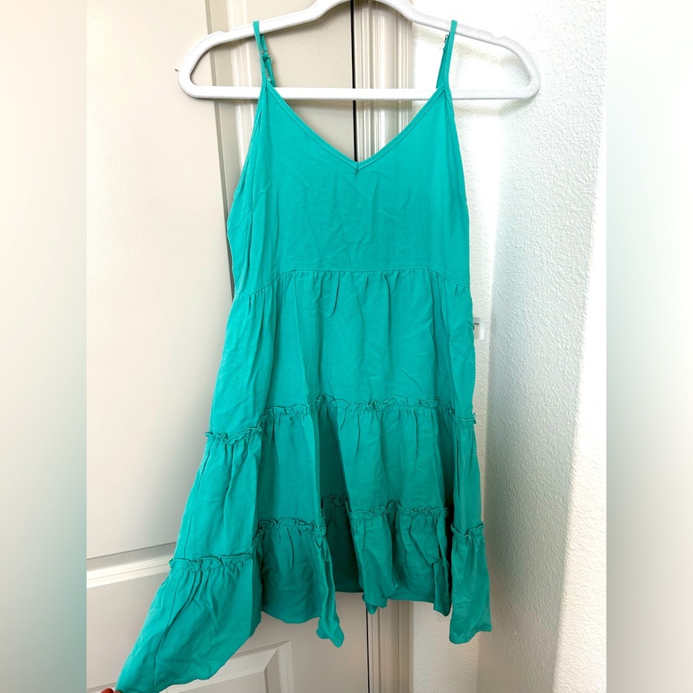 Apricot Lane boutique mini dress- size M/ color: teal